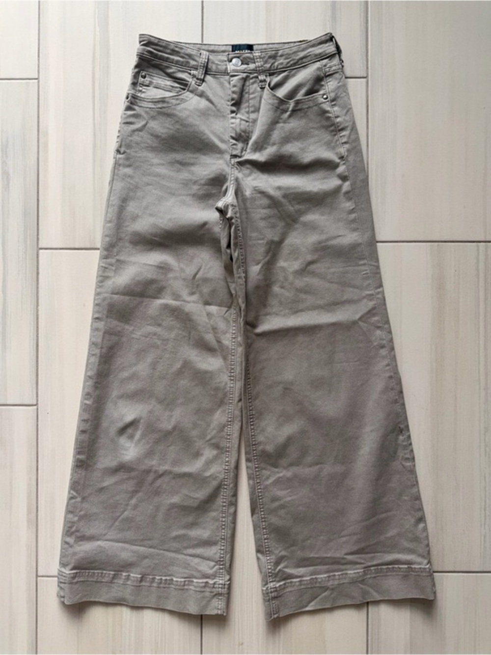 Maeve by Anthropologie Gray Wide Leg High Rise Women’s Pants Size 28